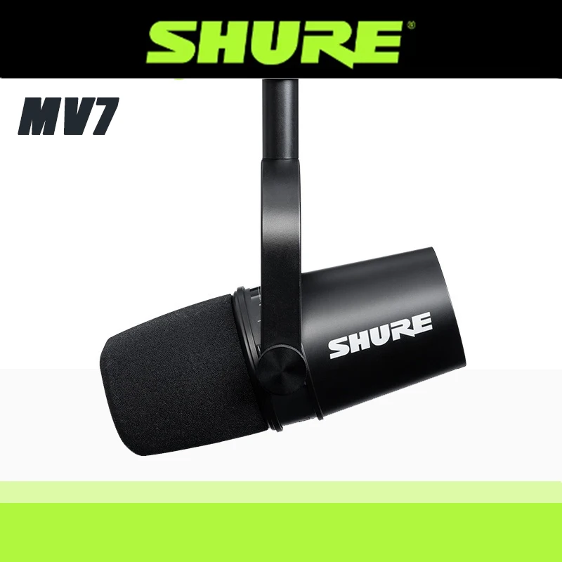 SHURE MV7 Microphone USB Full Metal USB/XLR Dynamic MIC for Professional Recording Live Streaming Studio Microphon
SHURE MV7 Microphone USB Full Metal USB/XLR Dynamic MIC for Professional Recording Live Streaming Studio Microphon