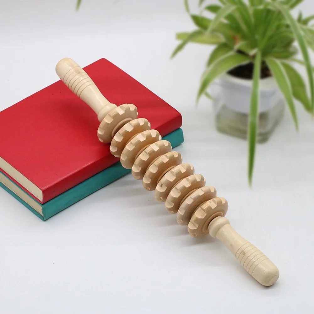 Yoga meridian rod nine fine wheel shaft Whole body massage roller pounded his waist back massage neck leg wooden massager
Yoga meridian rod nine fine wheel shaft Whole body massage roller pounded his waist back massage neck leg wooden massager