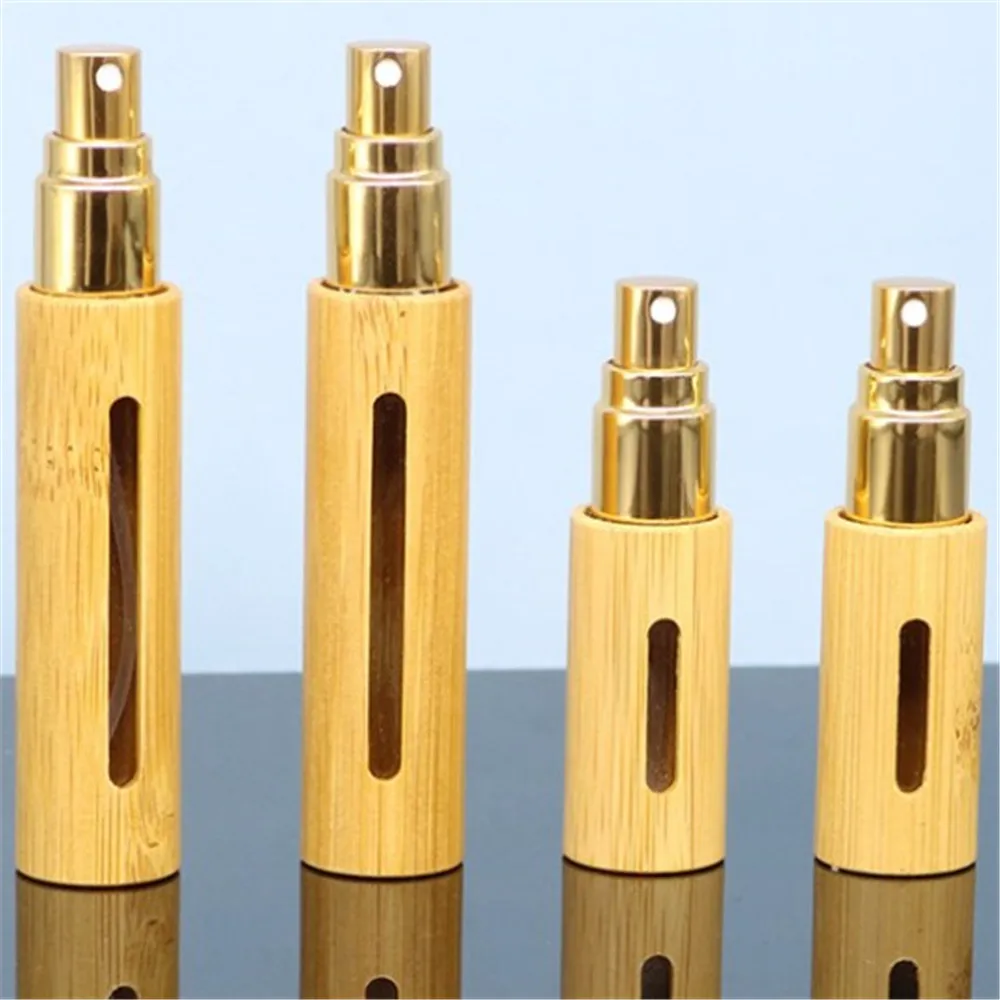 2022 New 5/10ml Bamboo Wood Spray Bottle Empty Perfume Essential Oil Refillable Sub-bottling Portable Travel Cosmetic Containers
2022 New 5/10ml Bamboo Wood Spray Bottle Empty Perfume Essential Oil Refillable Sub-bottling Portable Travel Cosmetic Containers