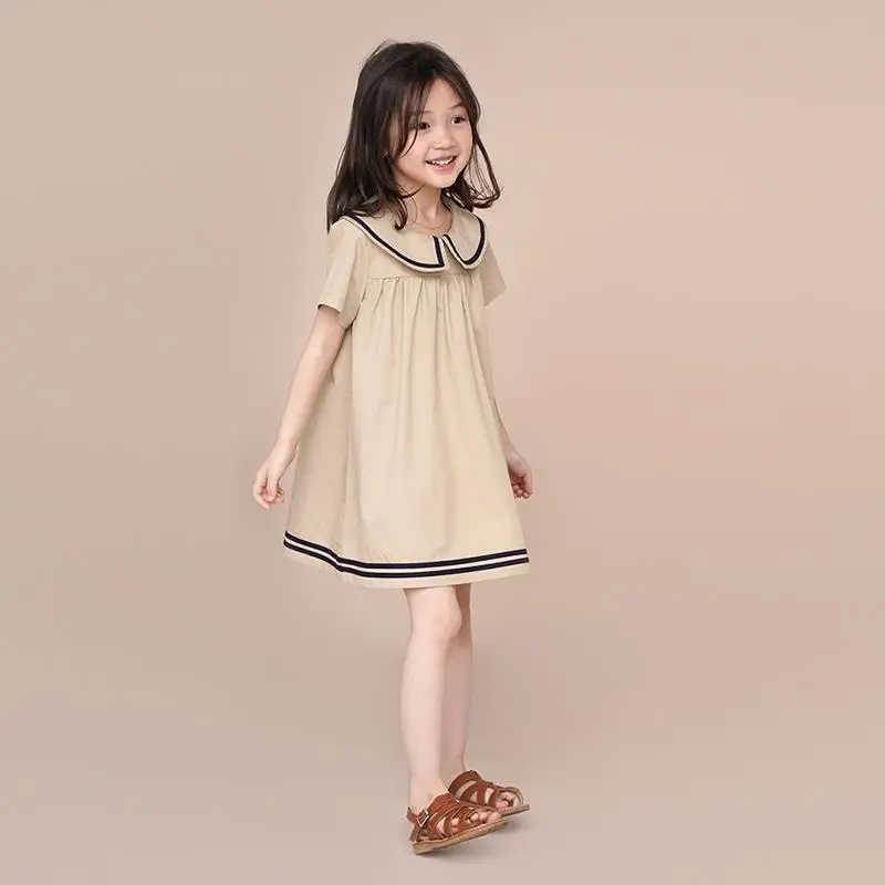 Girls' Dress Children's Clothing Spring and Summer New Teens Babies Cotton Short-Sleeved Korean Style Dress Versatile Skirt
Girls' Dress Children's Clothing Spring and Summer New Teens Babies Cotton Short-Sleeved Korean Style Dress Versatile Skirt