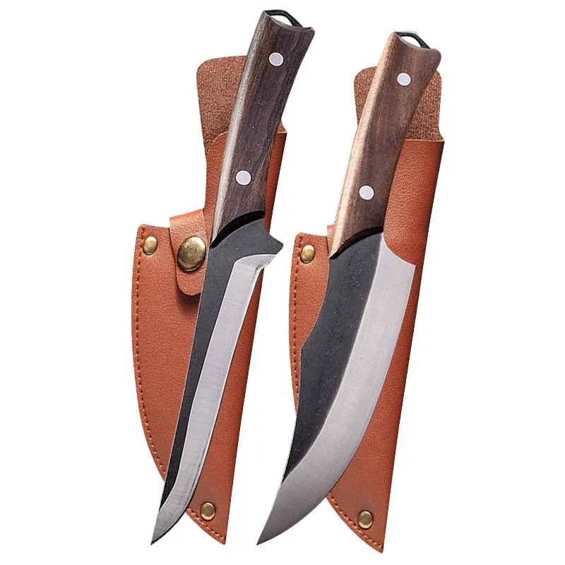 Кованый обвалочный нож из стали 5Cr1 5Mov