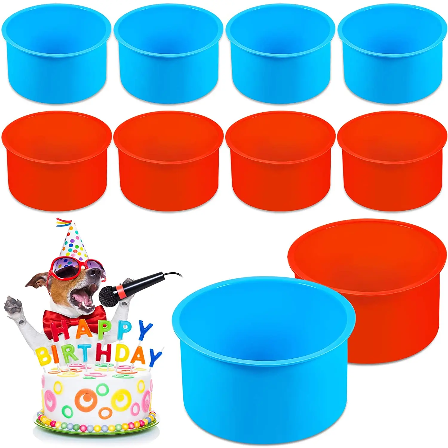 10 pieces silicone cake mold pan 4 inch round baking pan baking mold kitchen silicone non-stick bakeware pan reusable cake pan r
10 pieces silicone cake mold pan 4 inch round baking pan baking mold kitchen silicone non-stick bakeware pan reusable cake pan r