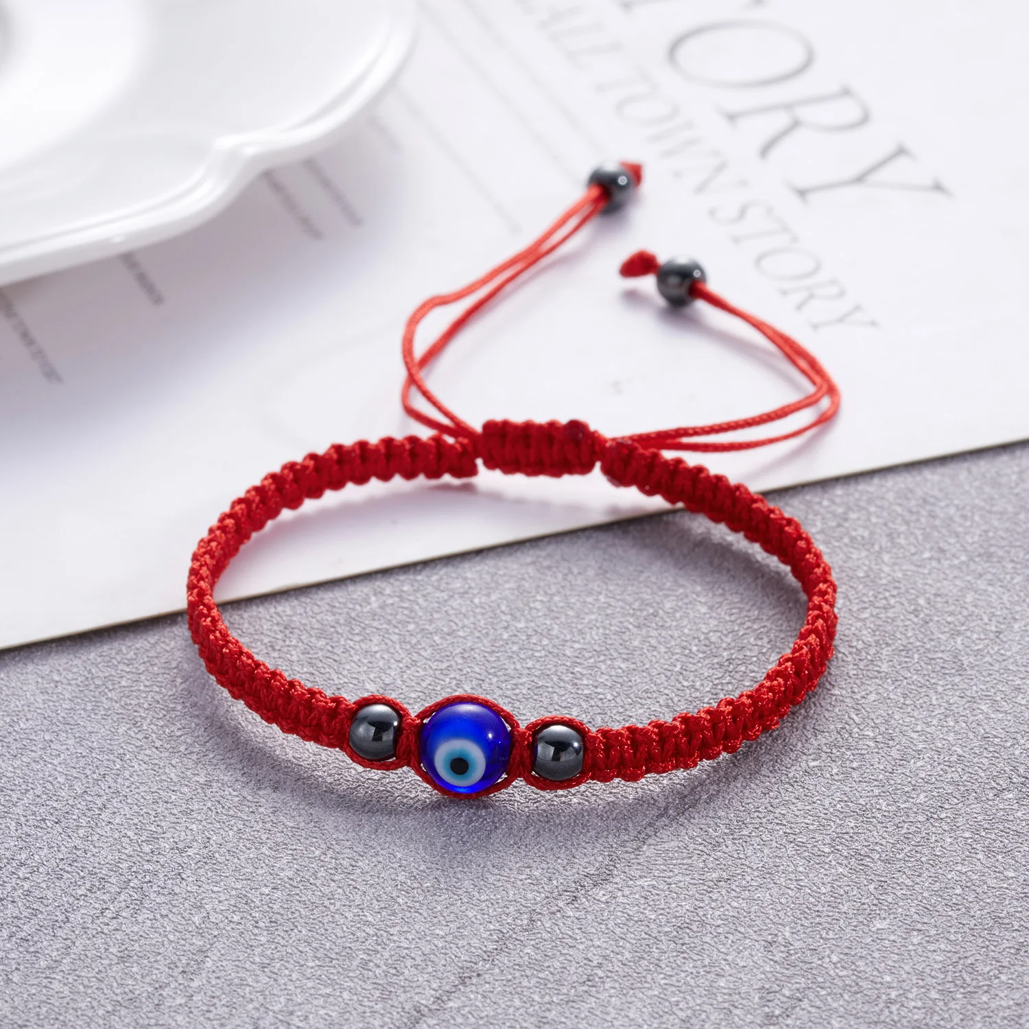

New Evil Eye Braided Bracelet For Women Men Lucky Red Black Color Thread Chain Couple Handmade Prayer Bangles Jewelry Gift