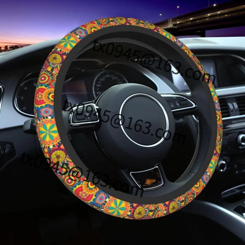 Abstract Boho Car Steering Wheel Cover for Women Universal Neoprene Anti Slip Car Accessories Decorative Wheel Protector 15 Inch
Abstract Boho Car Steering Wheel Cover for Women Universal Neoprene Anti Slip Car Accessories Decorative Wheel Protector 15 Inch