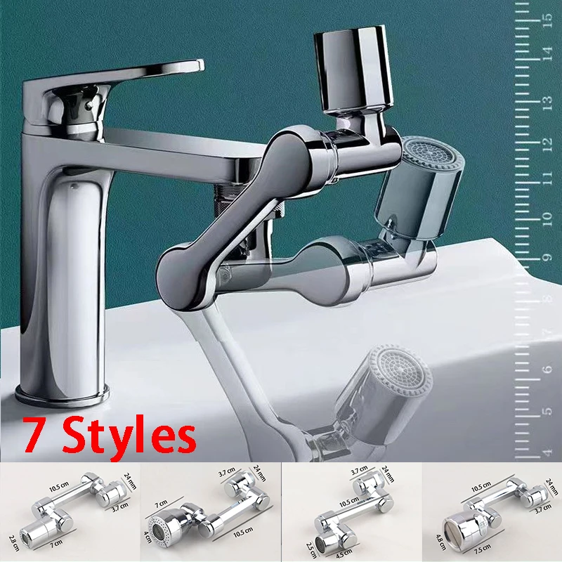 

Universal 1080° Rotatable Faucet Aerator Extender Faucets Bubbler Nozzle Plastic Splash Filter For Kitchen Bathroom Robotic Arm