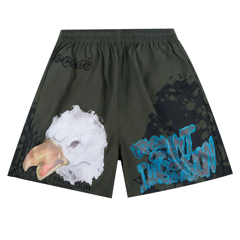 NEW Travis Scott Cactus Jack Fishing Net Cloth Lined Sports Shorts Eagle Head Lightning Printing Fast Drying Sweatpants
NEW Travis Scott Cactus Jack Fishing Net Cloth Lined Sports Shorts Eagle Head Lightning Printing Fast Drying Sweatpants