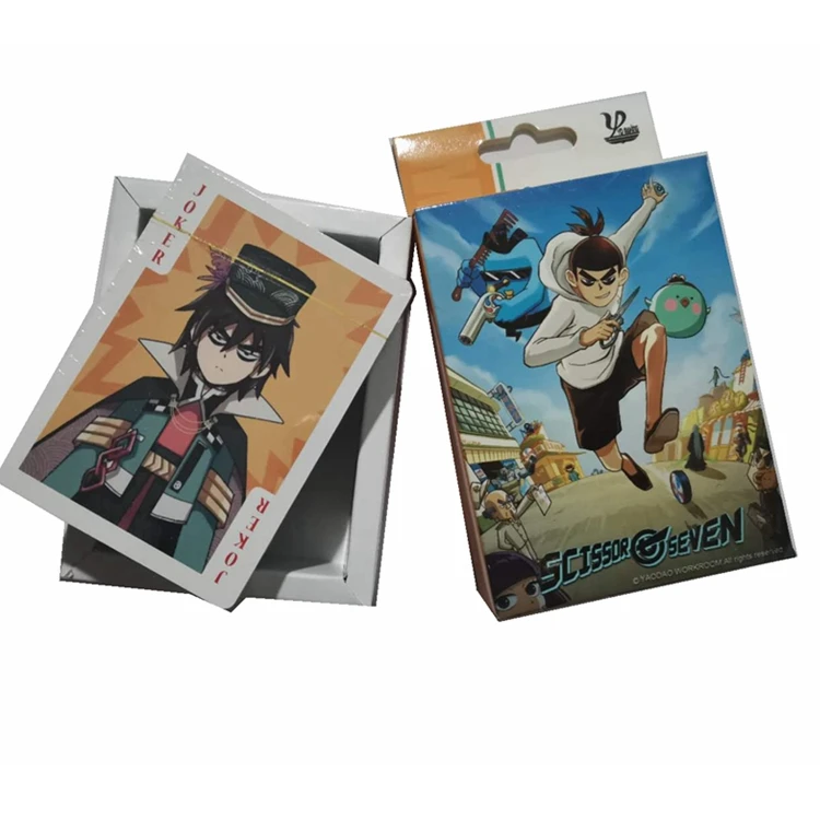 Anime Scissor Seven Poker Cards Toy Cosplay Board Game Cards With Box Collection Gift
Anime Scissor Seven Poker Cards Toy Cosplay Board Game Cards With Box Collection Gift