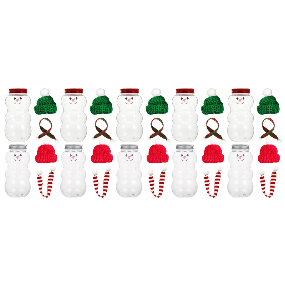 10 Sets Drink Jar Reusable Juice Bottles Juicing Candy Disposable Miniature Christmas Hat Snowman The Pet Beverage 
10 Sets Drink Jar Reusable Juice Bottles Juicing Candy Disposable Miniature Christmas Hat Snowman The Pet Beverage