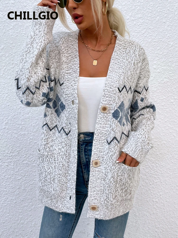 CHILLGIO Women Knitted Long Cardigans Christmas Fashion Elastic Loose Knit Outerwear Casual Autumn Winter Warm Knitting Sweater
CHILLGIO Women Knitted Long Cardigans Christmas Fashion Elastic Loose Knit Outerwear Casual Autumn Winter Warm Knitting Sweater