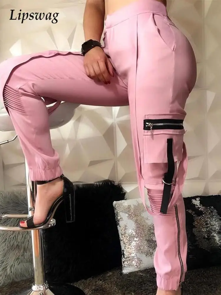 New Fashion Women Patchwork Cargo Pants Spring Casual Pockets Zip-up Slim Jogging Trouser Ladies Summer Casual Mid Waist Pants
New Fashion Women Patchwork Cargo Pants Spring Casual Pockets Zip-up Slim Jogging Trouser Ladies Summer Casual Mid Waist Pants