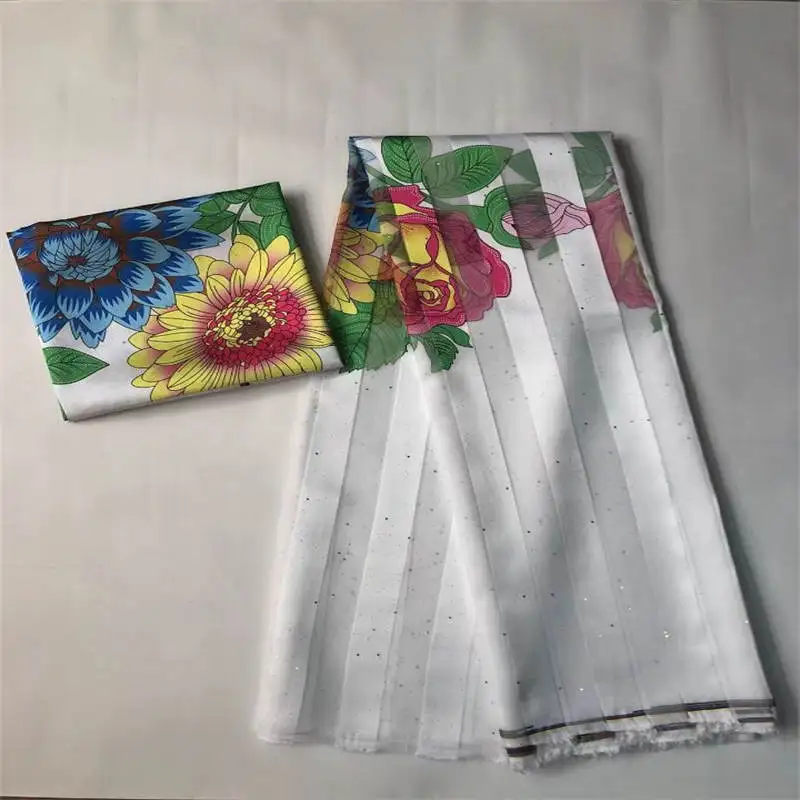 Golden african fabric Gold dust Hot sale Ghana Style satin silk fabric with organza African wax design 3+3 yards .M3
Golden african fabric Gold dust Hot sale Ghana Style satin silk fabric with organza African wax design 3+3 yards .M3