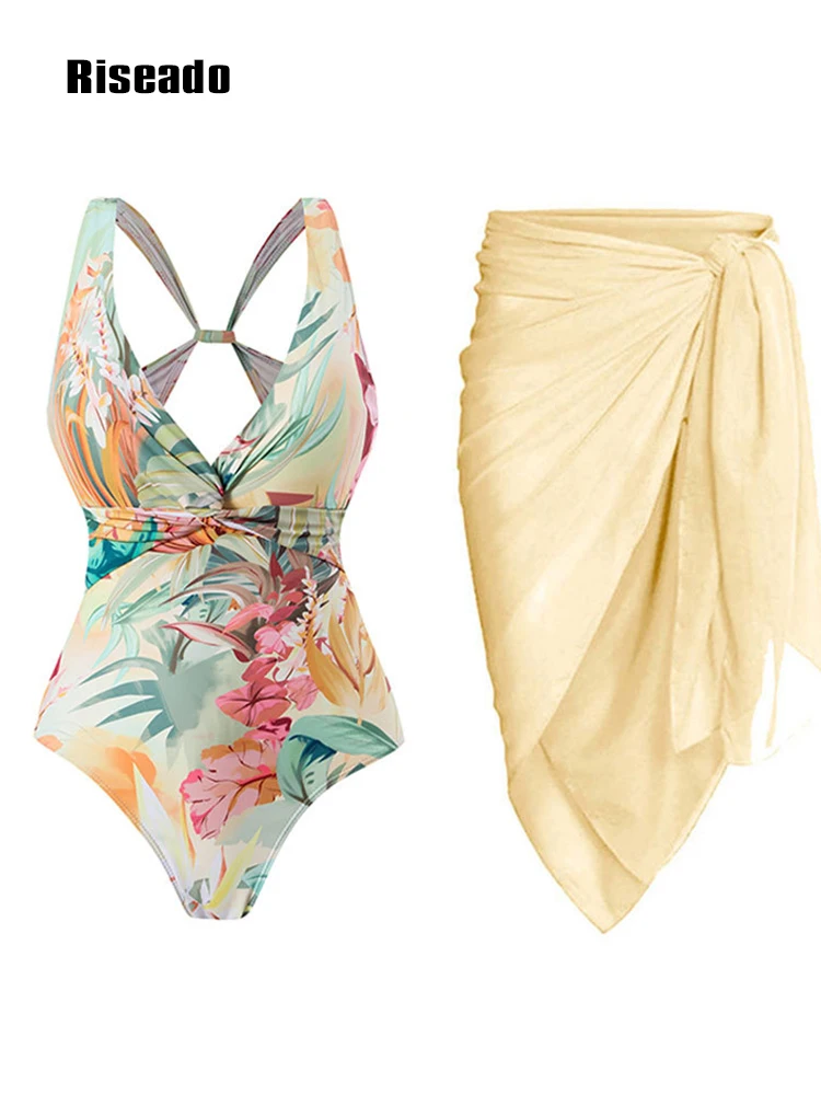 Riseado Women Swimsuit with Skirt Floral Print Swimwear Women Beachwear Bathing Suit Plunging Swimming Suit for Women Bath Suit
Riseado Women Swimsuit with Skirt Floral Print Swimwear Women Beachwear Bathing Suit Plunging Swimming Suit for Women Bath Suit