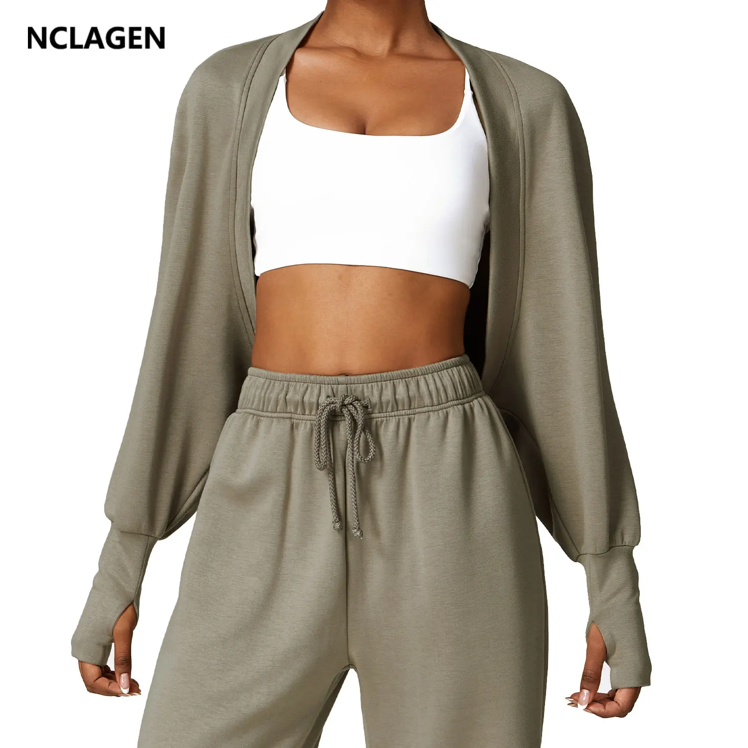 NCLAGEN Camisole с рукавом летучая мышь вязаный кардиган с спортивной курткой Женская Беговая накидка с длинным рукавом Свободный Топ для фитнеса Повседневная тренировка
NCLAGEN Camisole с рукавом летучая мышь вязаный кардиган с спортивной курткой Женская Беговая накидка с длинным рукавом Свободный Топ для фитнеса Повседневная тренировка