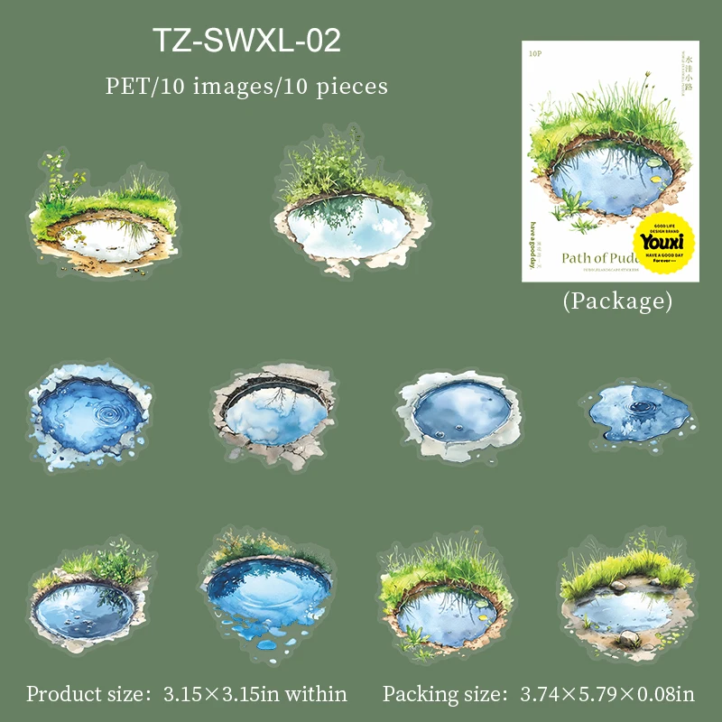 Набор стикеров Jianwu Path of Puddles Series
Набор стикеров Jianwu Path of Puddles Series