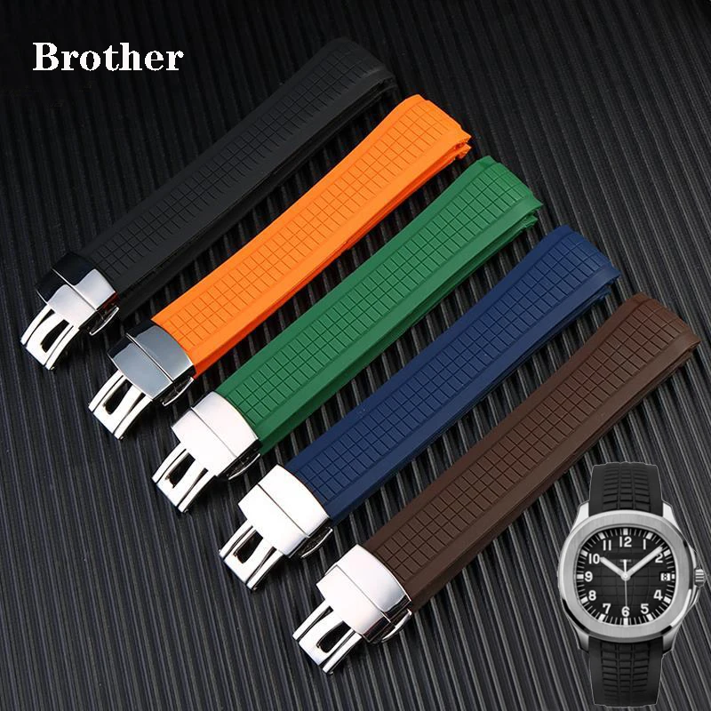 Soft Rubber Watch Band Aquanaut For Patek Philippe Silicone 5164A 5167A 5168A Wristband 21mm Folding Buckle luxury Watch Straps
Soft Rubber Watch Band Aquanaut For Patek Philippe Silicone 5164A 5167A 5168A Wristband 21mm Folding Buckle luxury Watch Straps