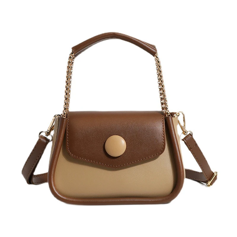 PU Leather Contrast Color Button Crossbody Bag Woman Fashion Flap Chain Mini Messenger Bag Casual Versatile Soft Handbag
PU Leather Contrast Color Button Crossbody Bag Woman Fashion Flap Chain Mini Messenger Bag Casual Versatile Soft Handbag