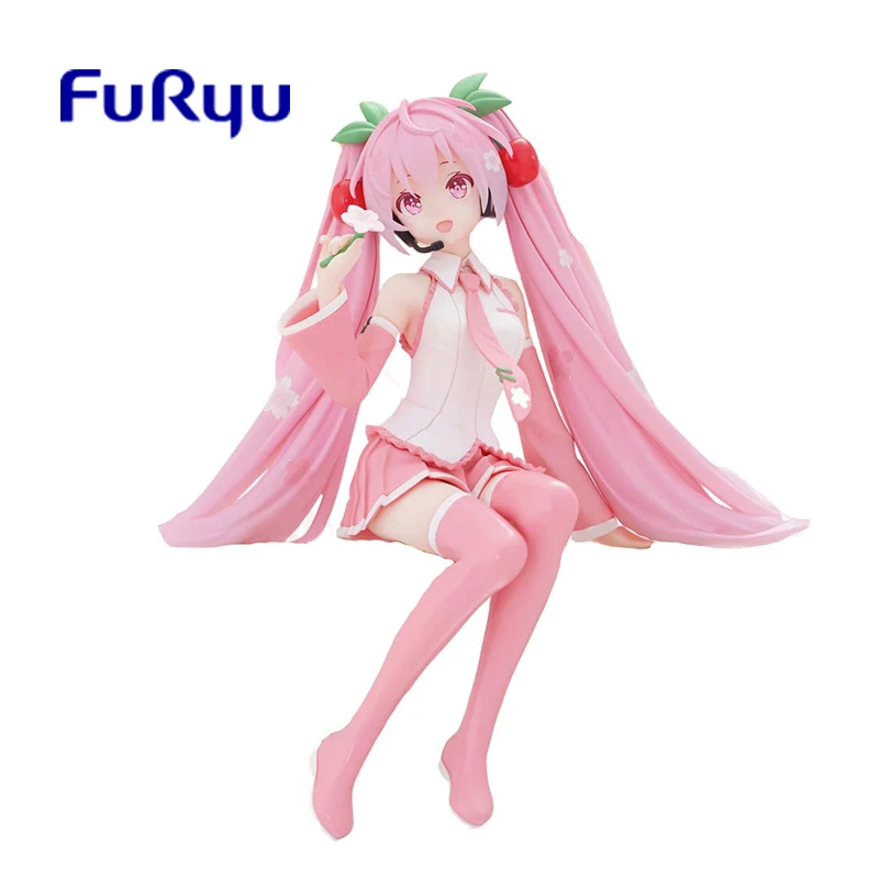 

FuRyu Original Vocaloid Hatsune Miku Sakura 2024 Ver. Noodle Stopper Figure Action Anime Model Toys Gift Kawaii Doll