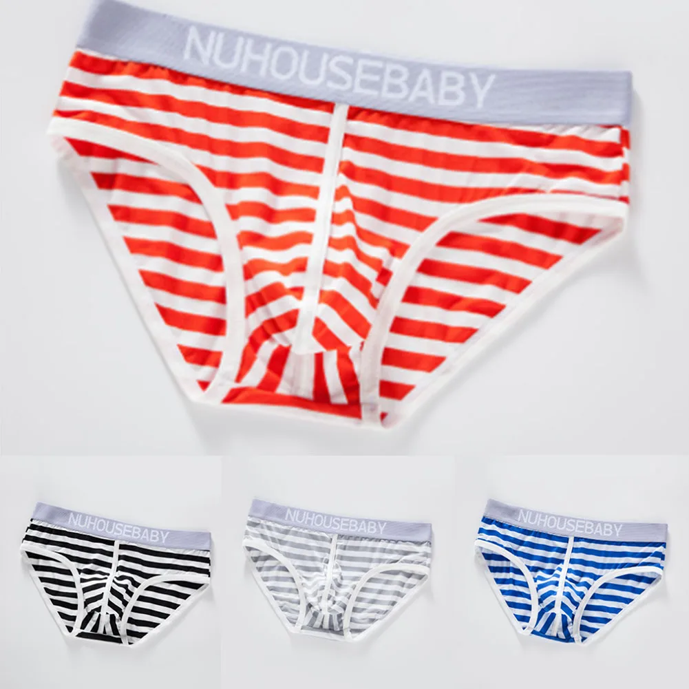 Men Sexy Cotton Stripe Briefs Bikini Comfy Breathable Pouch Underpants Underwear Jockstrap Low Waist Briefs New
Men Sexy Cotton Stripe Briefs Bikini Comfy Breathable Pouch Underpants Underwear Jockstrap Low Waist Briefs New