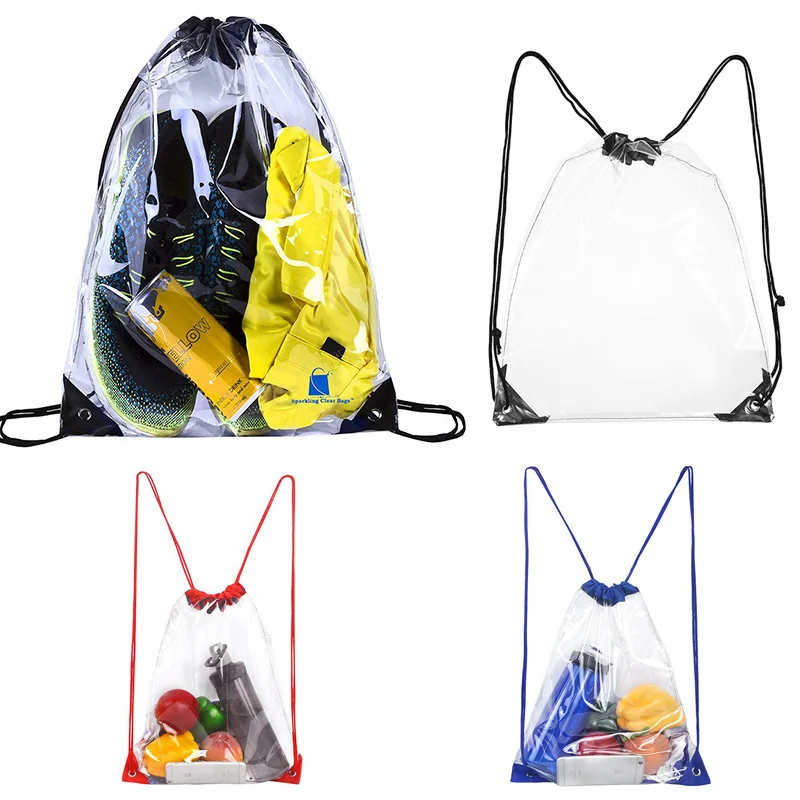 Transparent Drawstring Backpack Fruit storage Tote Gym Bag Sport Pack 45 x 34cm Unisex Large Capacity Lightweight Beach Backpack
Transparent Drawstring Backpack Fruit storage Tote Gym Bag Sport Pack 45 x 34cm Unisex Large Capacity Lightweight Beach Backpack