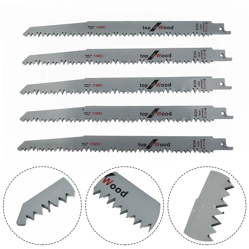 240mm High Carbon Steel Jig Saw Blade S1531L 1.5mm Reciprocating Saw Power Tool Accessories For Metal Wood Cutting
240mm High Carbon Steel Jig Saw Blade S1531L 1.5mm Reciprocating Saw Power Tool Accessories For Metal Wood Cutting