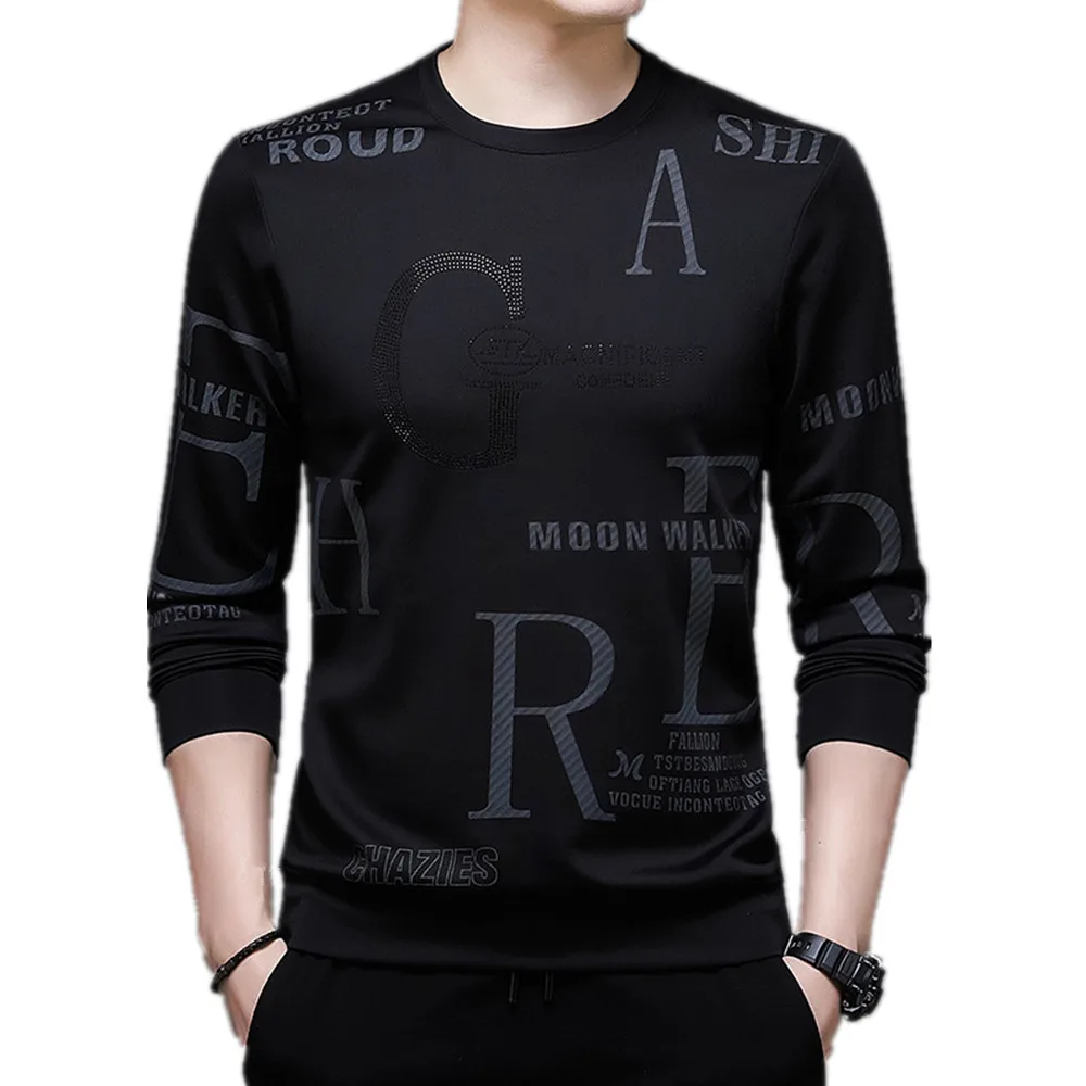 Spring and Autumn New Round Neck Men's Fashion Sweater Versatile Long Sleeve Casual Loose T-Shirt
Spring and Autumn New Round Neck Men's Fashion Sweater Versatile Long Sleeve Casual Loose T-Shirt