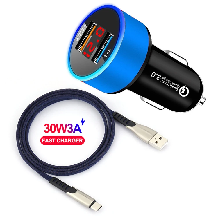 Car Charger Fast Quick Charge 3.0 For Samsung Galaxy A51 A71 A50 A70 A10 A20 S20 S8 S9 S10 Mobile Phone Dual USB Car Charger
Car Charger Fast Quick Charge 3.0 For Samsung Galaxy A51 A71 A50 A70 A10 A20 S20 S8 S9 S10 Mobile Phone Dual USB Car Charger