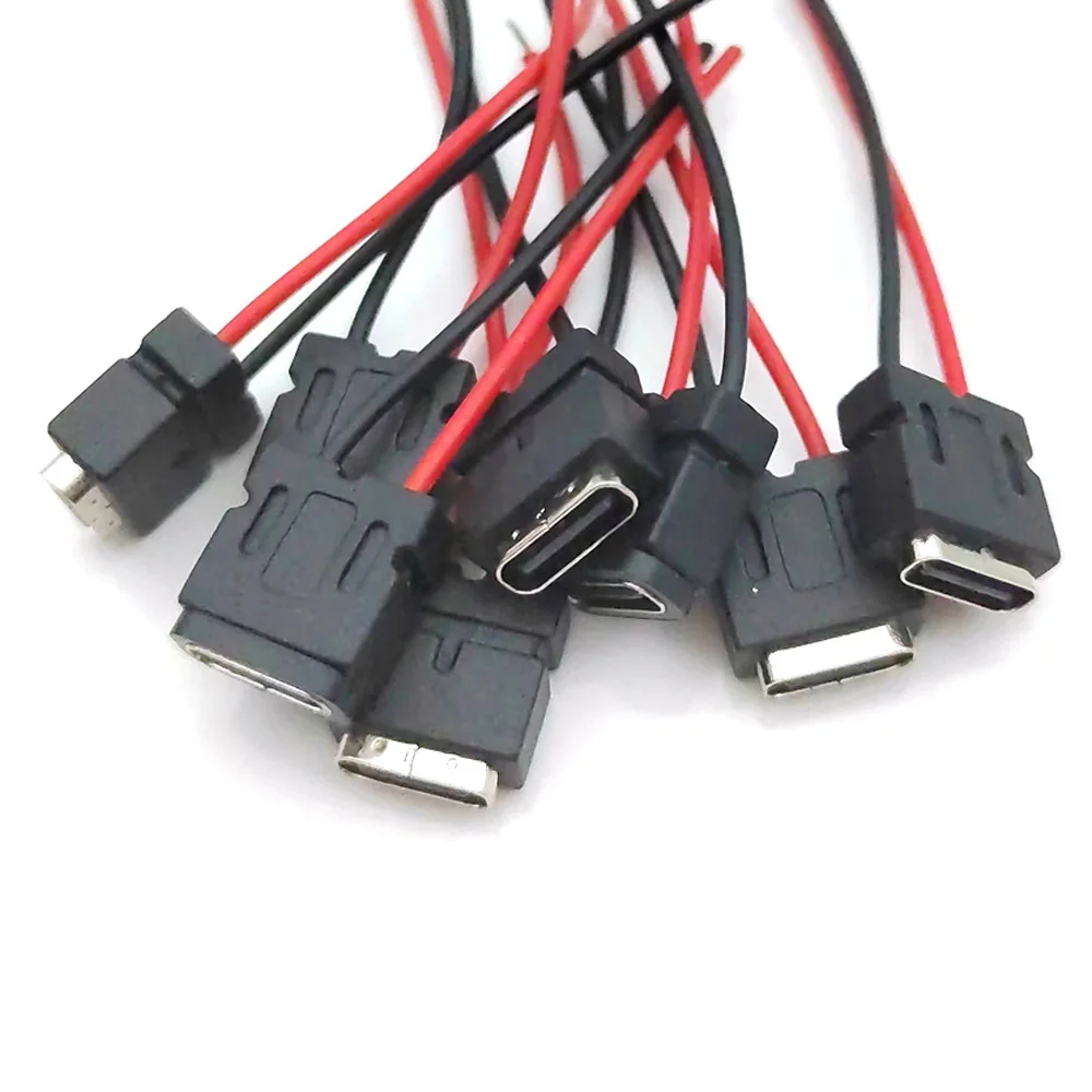 2pin USB 3.1 Connector Type-C 2 Welding Wire IPX7 class Waterproof Female Socket Rubber Ring High Current Fast Charging port
2pin USB 3.1 Connector Type-C 2 Welding Wire IPX7 class Waterproof Female Socket Rubber Ring High Current Fast Charging port