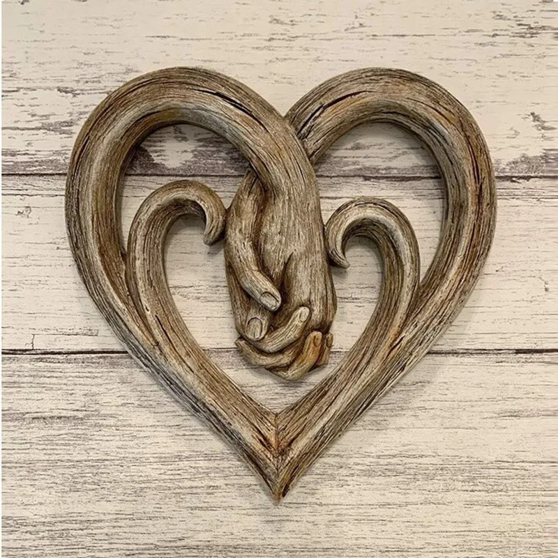 Heart Holding Hands Wall Decor Wooden Sculpture Wall Art Handshake Craft Statue For Home Office Decoration- Forever Love
Heart Holding Hands Wall Decor Wooden Sculpture Wall Art Handshake Craft Statue For Home Office Decoration- Forever Love
