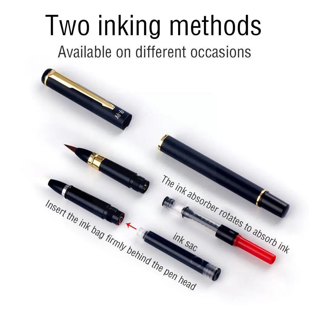 Portable Paint Watercolor Brush Pen Soft Art Drawing School Ink Brushes Stationery Foun Calligraphy Chinese Refillable Pens U6u0
Portable Paint Watercolor Brush Pen Soft Art Drawing School Ink Brushes Stationery Foun Calligraphy Chinese Refillable Pens U6u0
