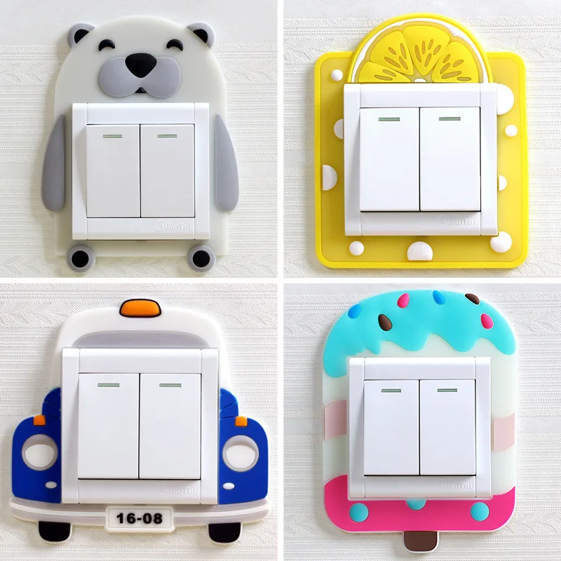 Cartoon Animal Unicorn Dinosaur Switch Cover Room Decor 3D Silicone On-off Switch Sticker Luminous Switch Outlet Wall Sticker
Cartoon Animal Unicorn Dinosaur Switch Cover Room Decor 3D Silicone On-off Switch Sticker Luminous Switch Outlet Wall Sticker