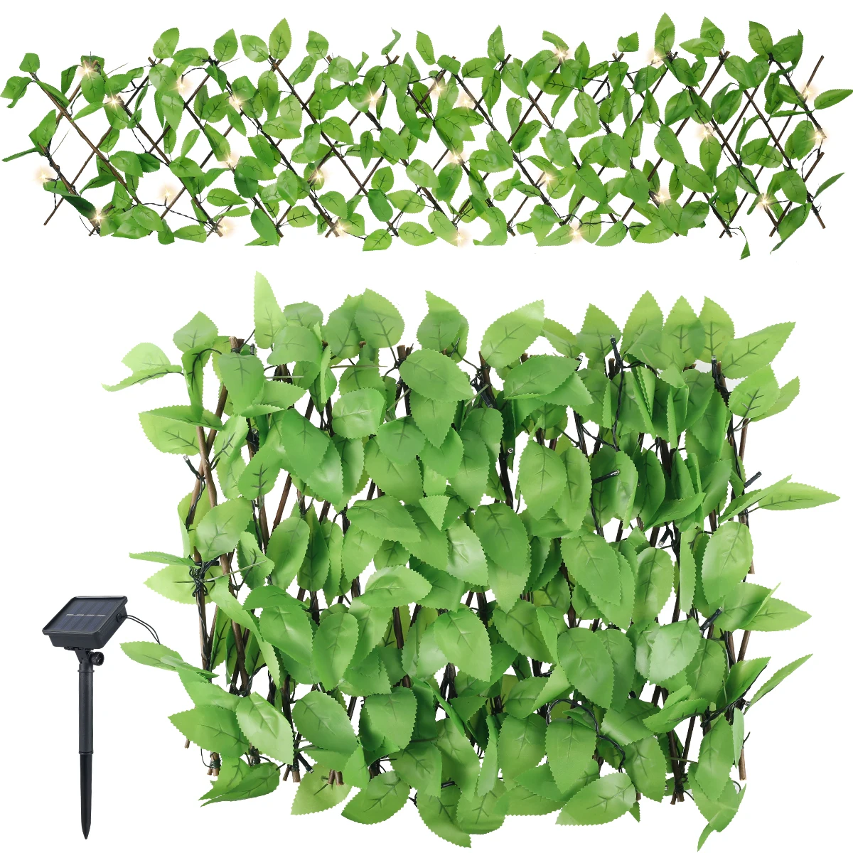 Artificial Leaf Fence with Solar Light Flexible Faux Leaf Privacy Fence Realistic Leaf Screen Hedge Grass Decorative Backdrop
Artificial Leaf Fence with Solar Light Flexible Faux Leaf Privacy Fence Realistic Leaf Screen Hedge Grass Decorative Backdrop