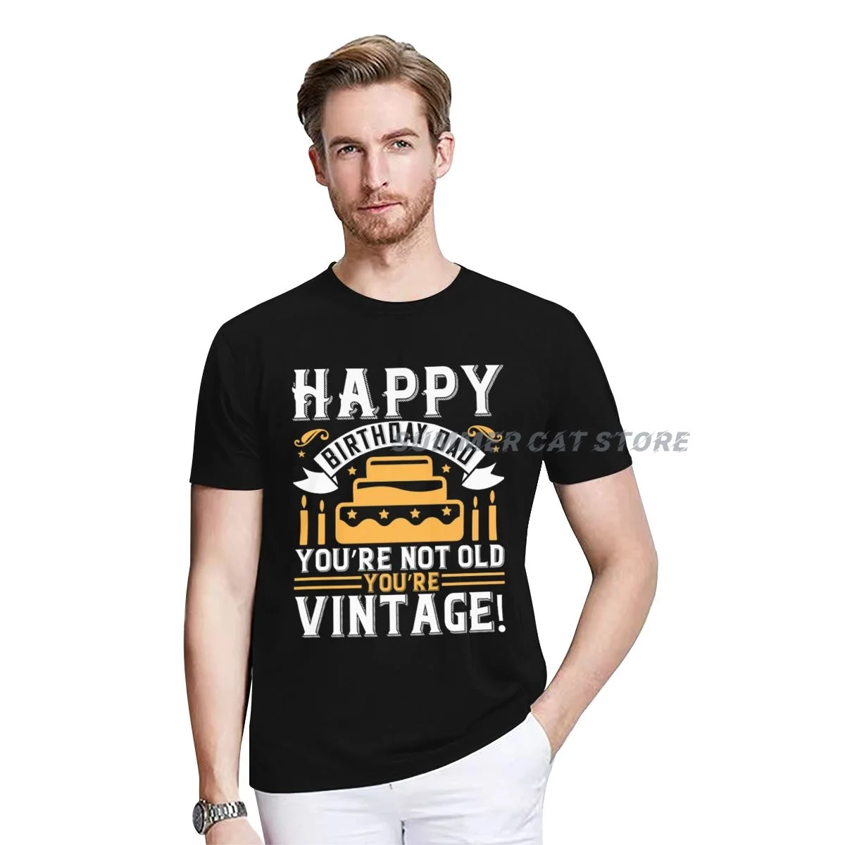 Happy Birthday Dad You're Vintage For Father's Birthday Gift T-Shirt for Women Men Customized Products
Happy Birthday Dad You're Vintage For Father's Birthday Gift T-Shirt for Women Men Customized Products