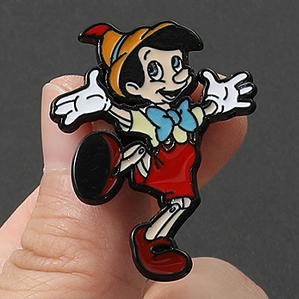 Disney Animated Movie Pinocchio Brooches Cartoon Figure Badge for Backpack Cute Pinocchio Enamel Lapel Pins Accessories Jewelry
Disney Animated Movie Pinocchio Brooches Cartoon Figure Badge for Backpack Cute Pinocchio Enamel Lapel Pins Accessories Jewelry