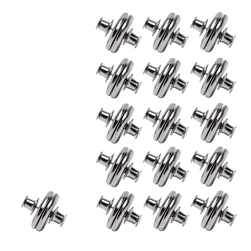 

16Set Silver Magnetic Curtain Buckle Curtain Weights Magnets For Thin Drapery, Curtain Magnets Closure Prevent Light Leaking