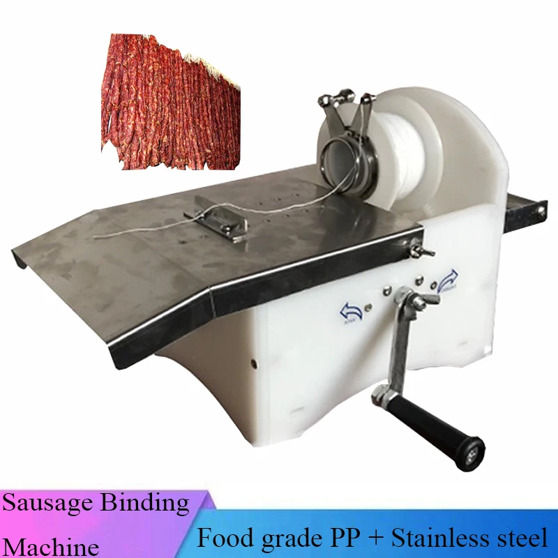

Home Made 52mm Desktop Sausage Binding Knotting Machine Hot Dog Tying Twisting Linker Binder Ham Linking Winding Machinery