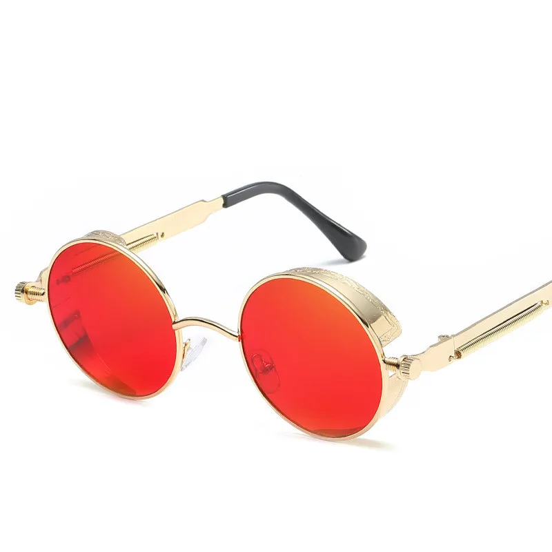 Classic Gothic Steampunk Sunglasses Luxury Brand Designer High Quality Men and Women Retro Round Metal Frame Sunglasses UV400
Classic Gothic Steampunk Sunglasses Luxury Brand Designer High Quality Men and Women Retro Round Metal Frame Sunglasses UV400
