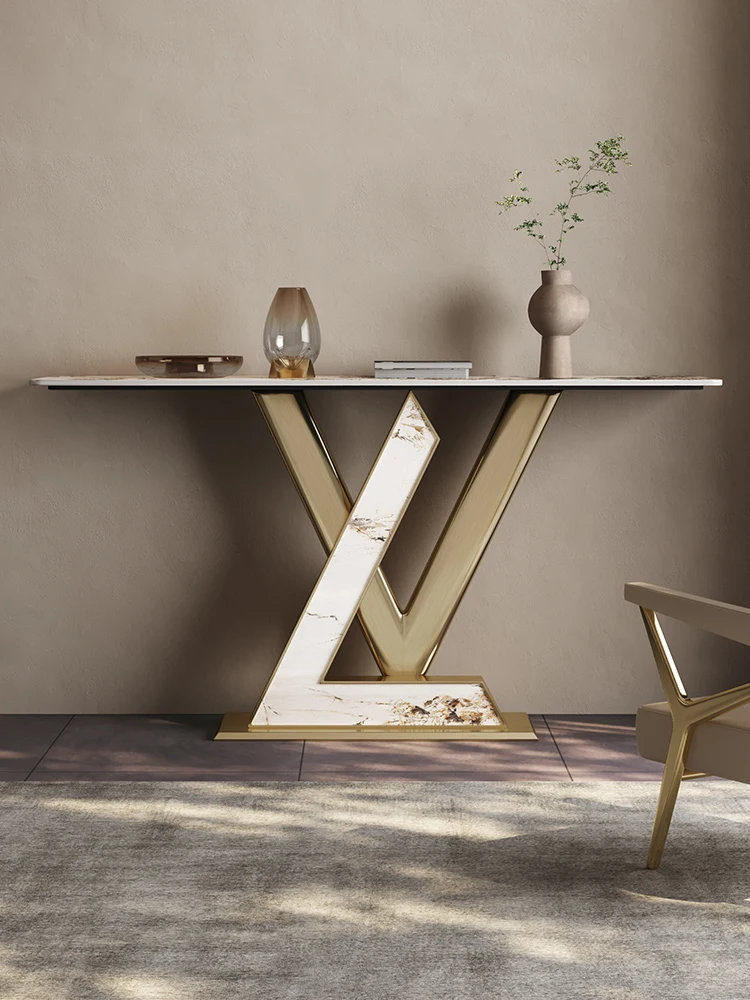 Luxurious rock slab porch, extremely simple, modern and simple living room, entering the house, table, shelf, aisle decoration c
Luxurious rock slab porch, extremely simple, modern and simple living room, entering the house, table, shelf, aisle decoration c