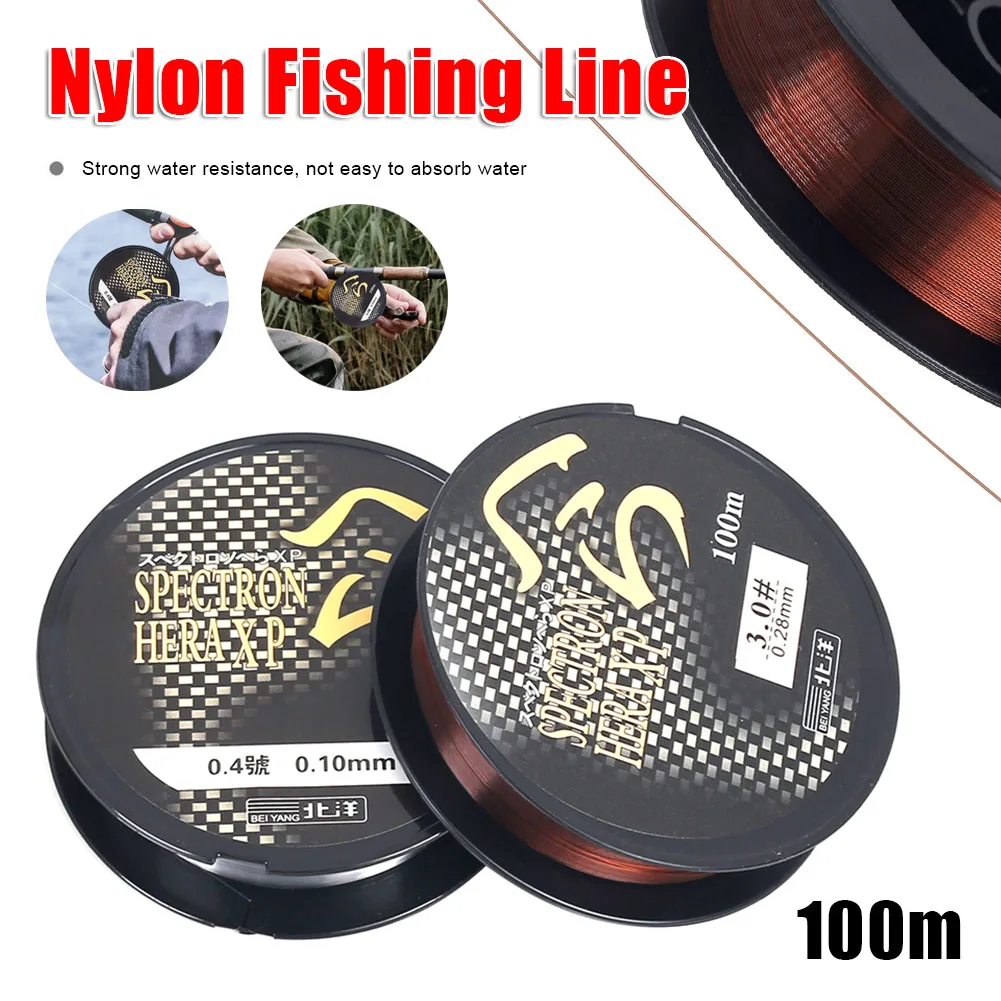 100m Fishing Line Water Resistance Nylon Monofilament Line 4.2LB-17.4LB Strong Fishing Wire Carp Bass Sea Fishing Line 2 Color
100m Fishing Line Water Resistance Nylon Monofilament Line 4.2LB-17.4LB Strong Fishing Wire Carp Bass Sea Fishing Line 2 Color