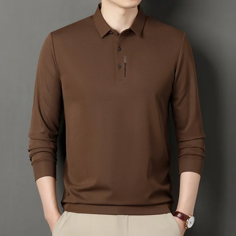 2023 Autumn New Men's Solid Polo Shirt Business Casual Fashion Long Sleeve Standing Neck Pocket Decoration Men Shirts 
2023 Autumn New Men's Solid Polo Shirt Business Casual Fashion Long Sleeve Standing Neck Pocket Decoration Men Shirts