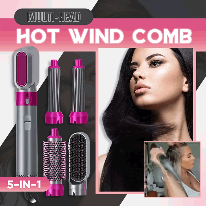 Multi-Head Hot Wind Comb 5 Head Replaceable Hair Dryer Brush One Step Blower Hot Comb Blowdryer Electric Hot Comb
Multi-Head Hot Wind Comb 5 Head Replaceable Hair Dryer Brush One Step Blower Hot Comb Blowdryer Electric Hot Comb