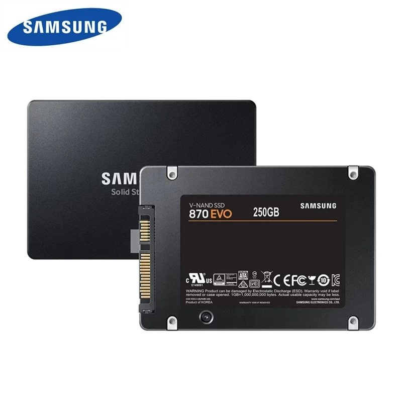 Акция! 10 шт./лот Samsung 870 EVO 250 ГБ SSD Внутренний твердотельный жесткий диск SATA3 2 5 дюйма