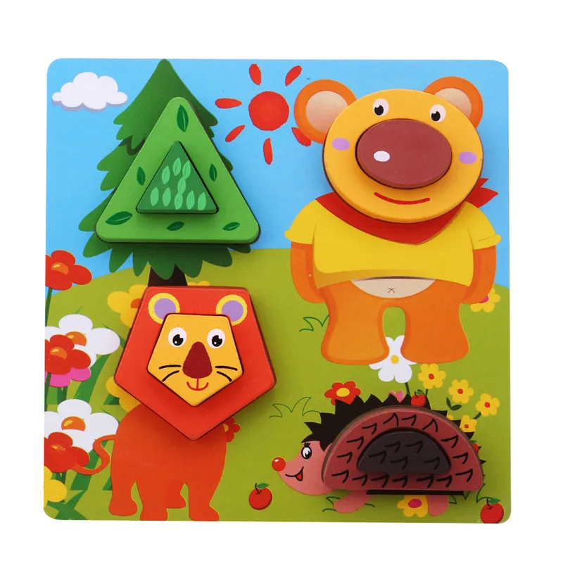 New 3D Animal Wooden Puzzles Montessori Educational Toys For Kids Animal Teaching Aids Set Puzzle Intelligence Toys 
New 3D Animal Wooden Puzzles Montessori Educational Toys For Kids Animal Teaching Aids Set Puzzle Intelligence Toys
