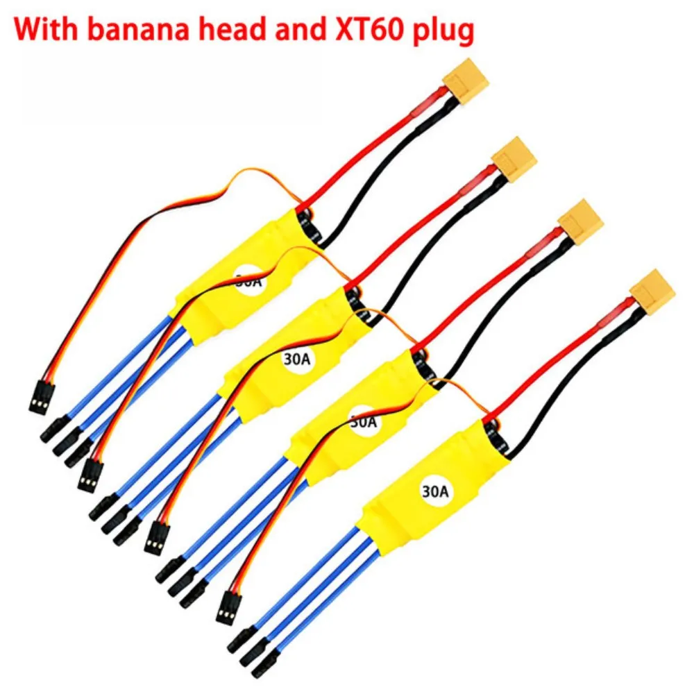 4 шт./партия, контроллер скорости бесщеточного двигателя XXD 30A ESC RC BEC ESC для вертолета класса 450 для FPV F450 мини-квадрокоптера дрона