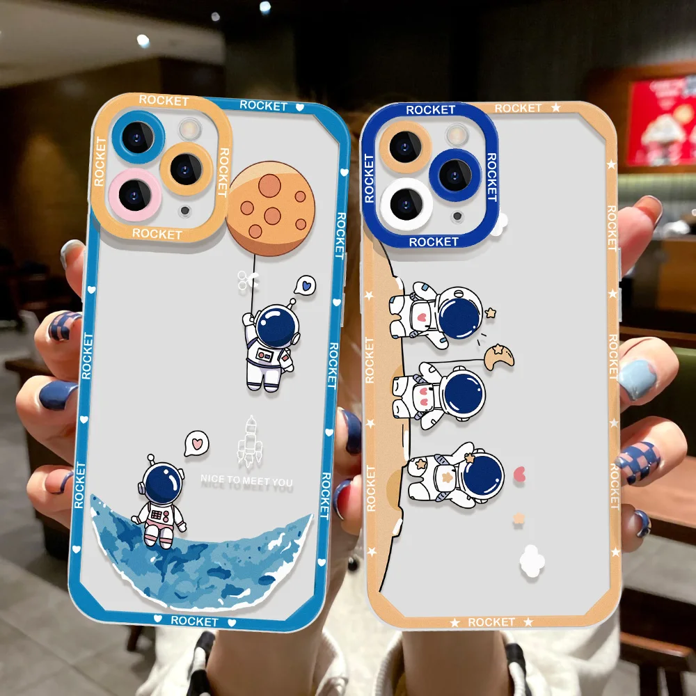 Clear Astronaut Phone Case For IPhone 13 11 12 14 Pro XS Max X 7 8 Plus SE 2022 SE3 13 Mini Case Silicone Lens Protection Covers
Clear Astronaut Phone Case For IPhone 13 11 12 14 Pro XS Max X 7 8 Plus SE 2022 SE3 13 Mini Case Silicone Lens Protection Covers