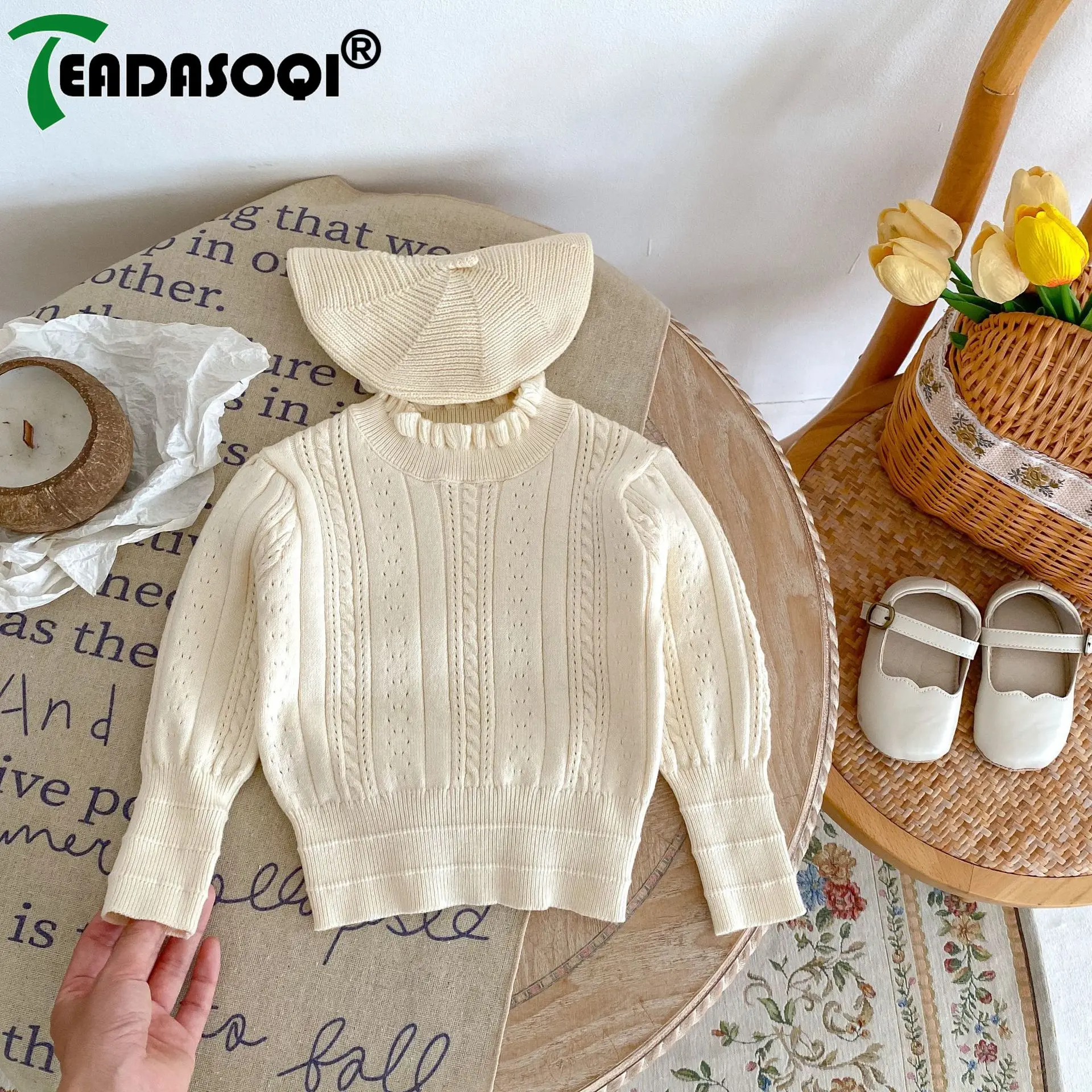 2023 Autumn Winter Top Sweater Baby 0-3Y Infant Kids Girls Full Sleeve Solid Color Ruched Standing Collar Hollowed Out Knitted
2023 Autumn Winter Top Sweater Baby 0-3Y Infant Kids Girls Full Sleeve Solid Color Ruched Standing Collar Hollowed Out Knitted