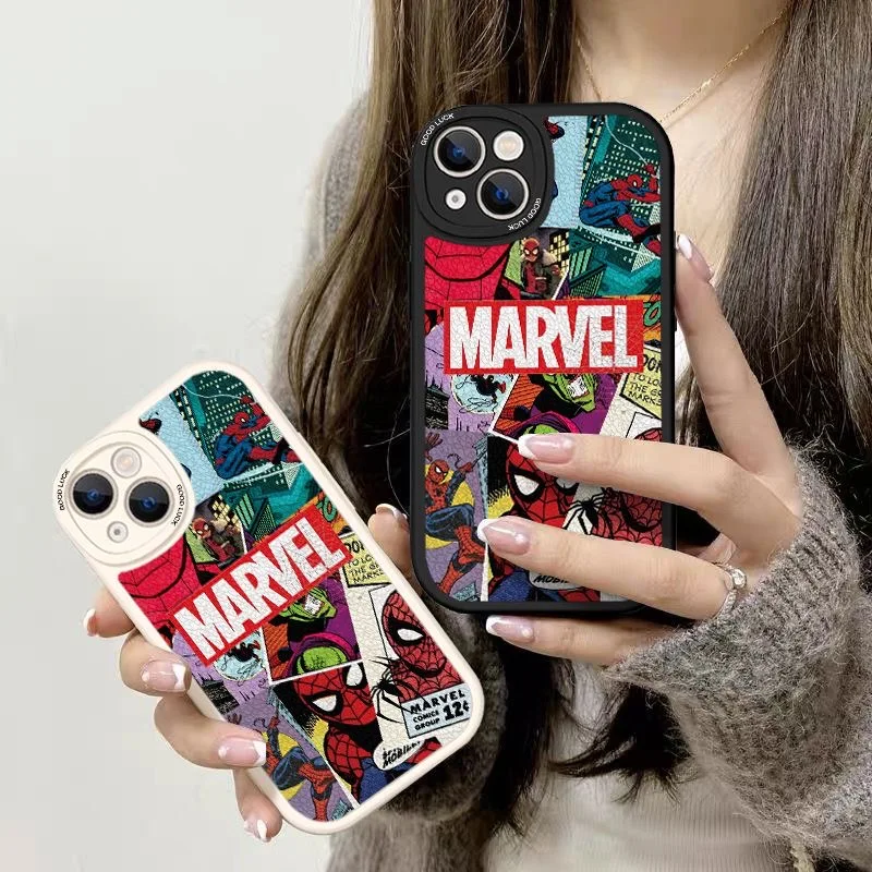 Marvel Avengers comics Spidermans Phone Cases For iPhone 13 12 11 Pro Max Mini XR X XS MAX 8 7 Plus SE Shockproof Cover
Marvel Avengers comics Spidermans Phone Cases For iPhone 13 12 11 Pro Max Mini XR X XS MAX 8 7 Plus SE Shockproof Cover