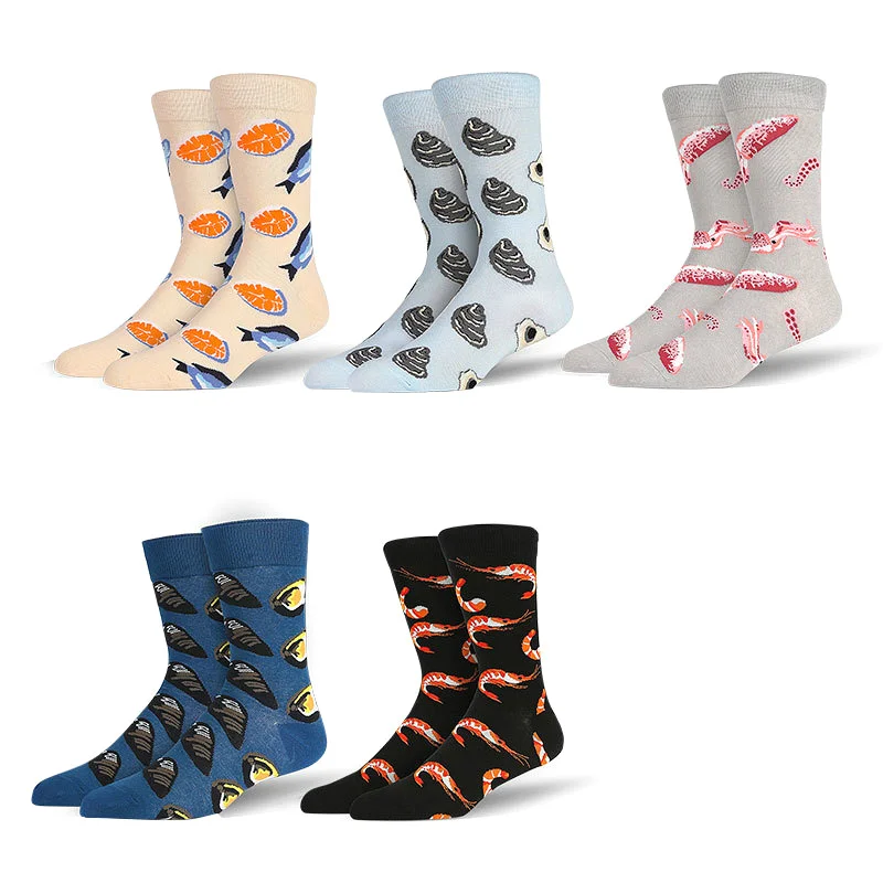 Peonfly Cotton Crew Sea Food Pattern Hip Hop Happy Short Funny Shrimp Fish Casual Harajuku Novelty Socks Men
Peonfly Cotton Crew Sea Food Pattern Hip Hop Happy Short Funny Shrimp Fish Casual Harajuku Novelty Socks Men