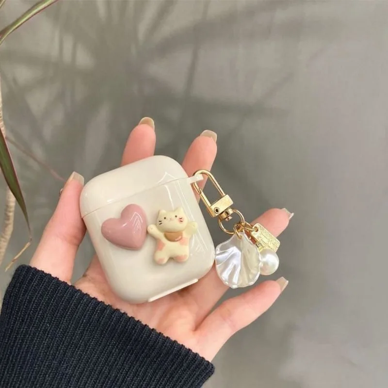 Apple Bluetooth Protective cover earphone case for Airpods Pro cat love shell 1/2/3 generation Suitable for silicone cushion pad
Apple Bluetooth Protective cover earphone case for Airpods Pro cat love shell 1/2/3 generation Suitable for silicone cushion pad