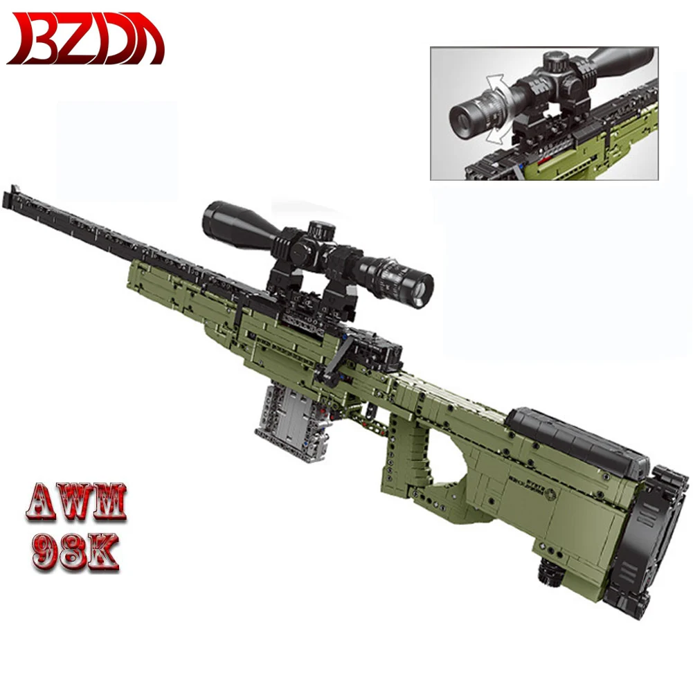 Xingbao City AWM PUBG Sniper Rifle Gun Competitive Games Battlefield Compatible Military Cosplay Game Building Blocks Kids Toys
Xingbao City AWM PUBG Sniper Rifle Gun Competitive Games Battlefield Compatible Military Cosplay Game Building Blocks Kids Toys