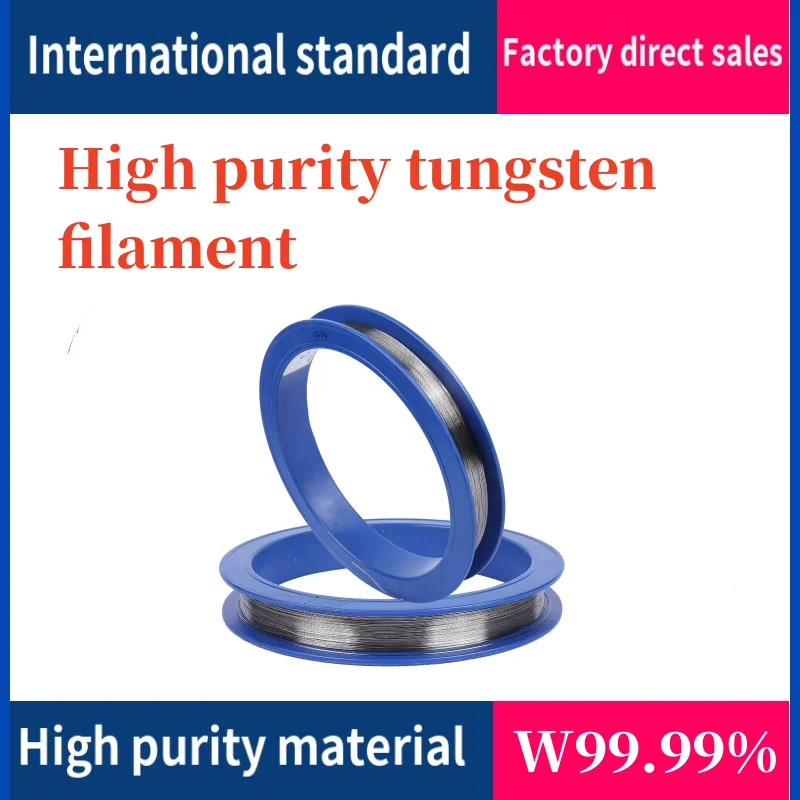 High purity tungsten wire diameter Φ0.01 to 0.5mm length 1m scientific research special W99.99 Metallic material
High purity tungsten wire diameter Φ0.01 to 0.5mm length 1m scientific research special W99.99 Metallic material